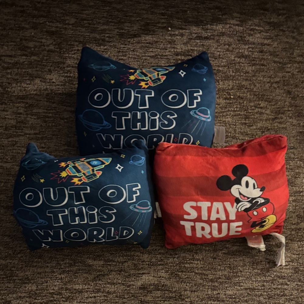 Disney Blue and Red Kids Pillows